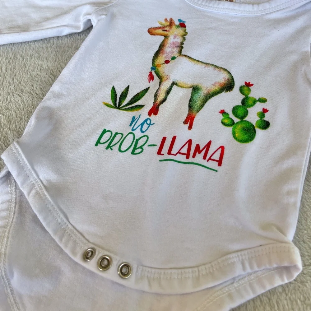 Baby 6-12 month matching Llama set